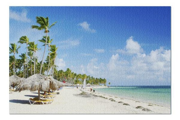 Caribbean Resort Beach Jigsaw Puzzle Set