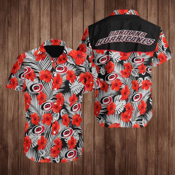 Carolina Hurricanes Hawaiian Shirt Summer Button Up