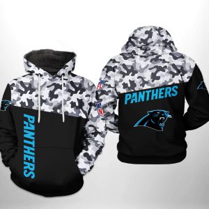 Carolina Panthers NFL Camo Veteran Team 3D Printed Hoodie/Zipper Hoodie