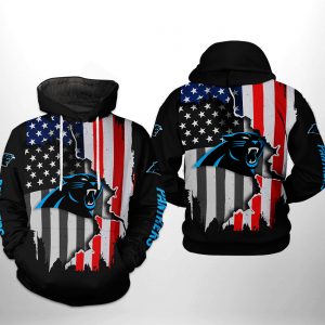 Carolina Panthers NFL US Flag Team 3D Printed Hoodie/Zipper Hoodie