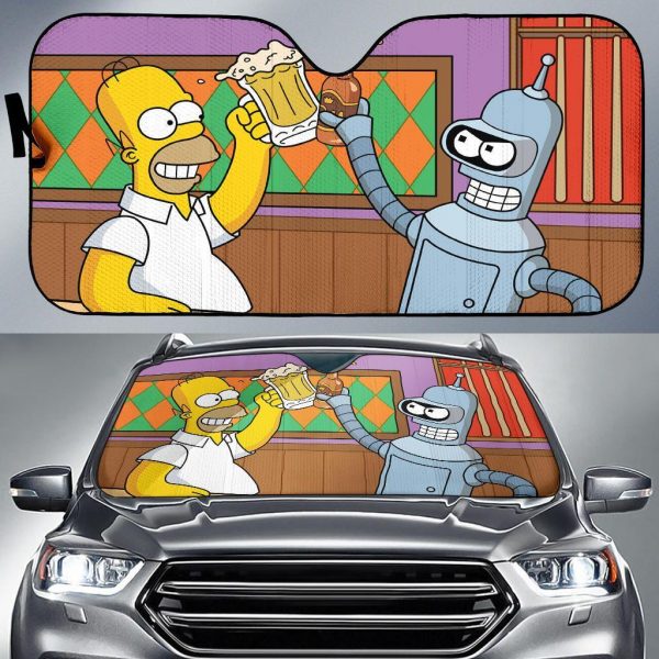 Cartoon Beers Car Auto Sun Shade