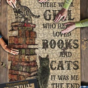 Cat Book Jigsaw Puzzle Set