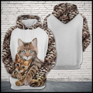 Cat Family 3D Printed Hoodie/Zipper Hoodie