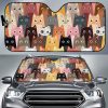 Cat Head Funnys Car Auto Sun Shade