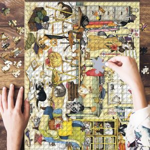 Cat House Jigsaw Puzzle Set
