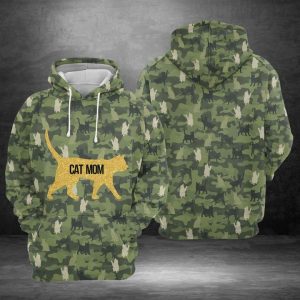 Cat Mom Camo 3D Printed Hoodie/Zipper Hoodie