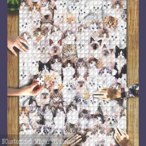 Cat Montage Jigsaw Puzzle Set