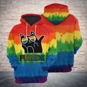 Cat Purride 3D Printed Hoodie/Zipper Hoodie