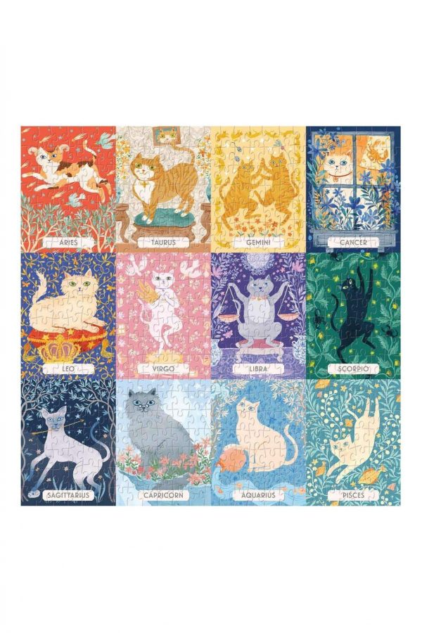 Cat Zodiac Jigsaw Puzzle Set