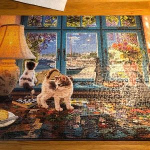 Cats And The Window ? Jigsaw Puzzle Set