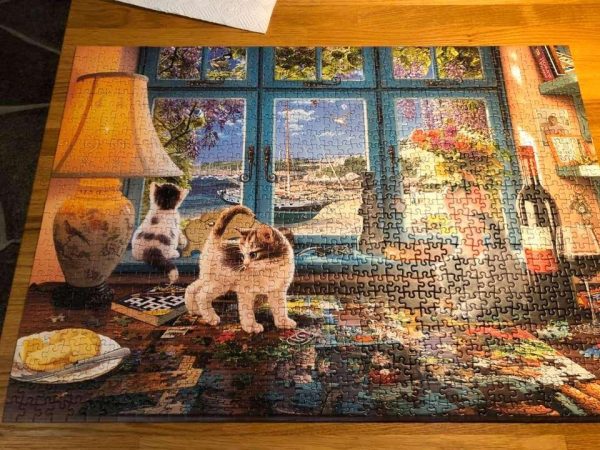 Cats And The Window ? Jigsaw Puzzle Set