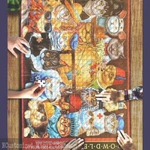 Cats Around The World Jigsaw Puzzle Set