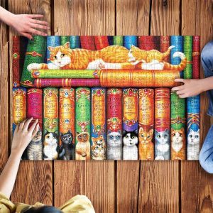 Cats Book Jigsaw Puzzle Set