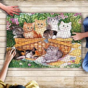 Cats Garden Jigsaw Puzzle Set
