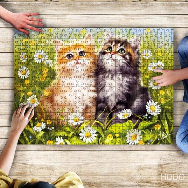 Cats Love Jigsaw Puzzle Set
