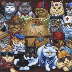 Cats Of The World Jigsaw Puzzle Set