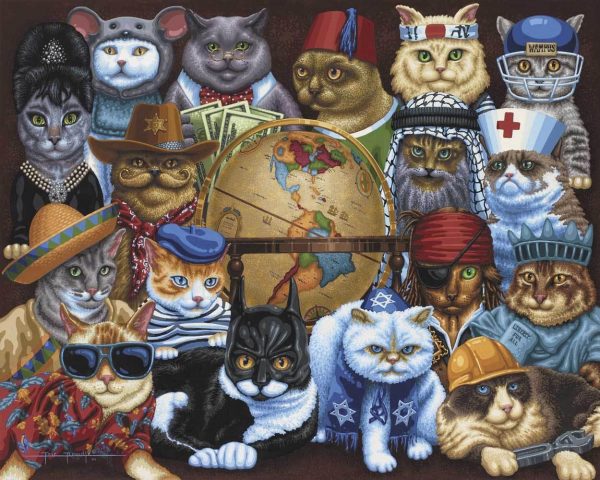 Cats Of The World Jigsaw Puzzle Set