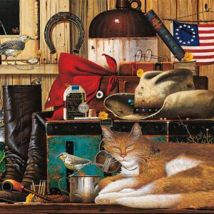 Cats Traveling Cowboy Jigsaw Puzzle Set