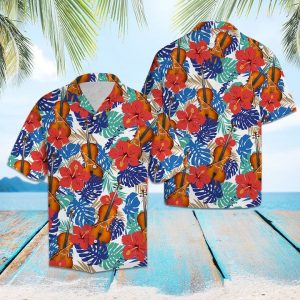 Cello Tropical Plants Hawaiian Shirt Summer Button Up