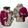 Central Michigan Chippewas NCAA Camo Veteran Hunting 3D Printed Hoodie/Zipper Hoodie