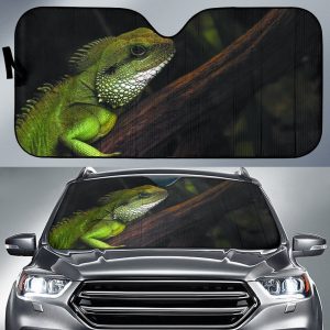 Chameleon on a Bough Car Auto Sun Shade