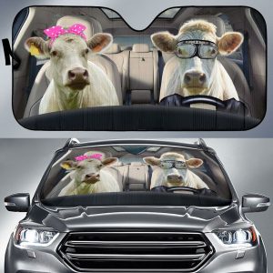 Charolais Cattle Car Auto Sun Shade