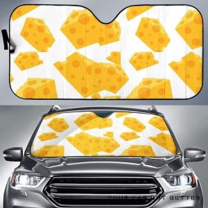 Cheese Slice Pattern Car Auto Sun Shade