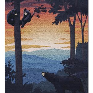 Cherokee Black Bear Family Jigsaw Puzzle Set