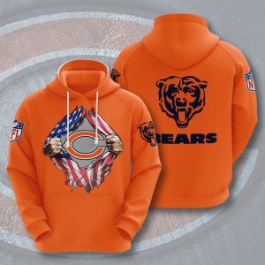 Chicago Bears American Football 3D Printed Hoodie/Zipper Hoodie