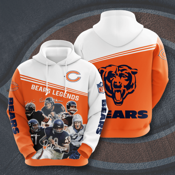 Chicago Bears Legends 3D Printed Hoodie/Zipper Hoodie