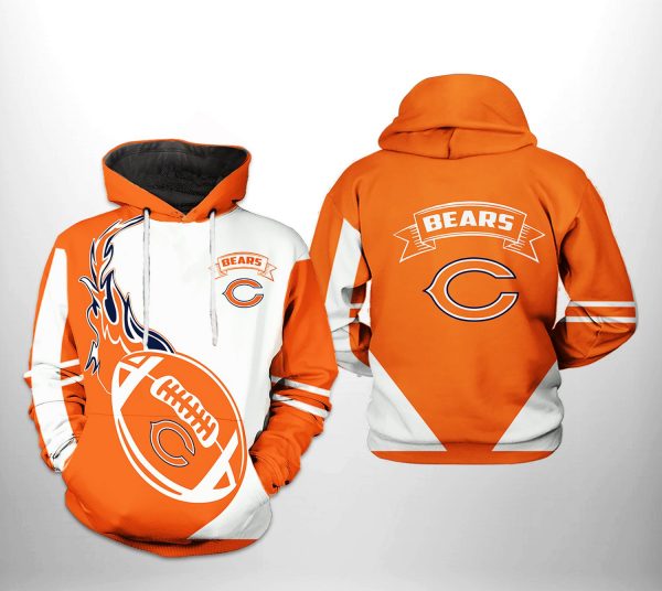 Chicago Bears NFL Classic 3D Printed Hoodie/Zipper Hoodie