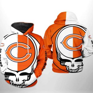 Chicago Bears NFL Grateful Dead 3D Printed Hoodie/Zipper Hoodie