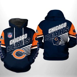 Chicago Bears NFL Team 3D Printed Hoodie/Zipper Hoodie