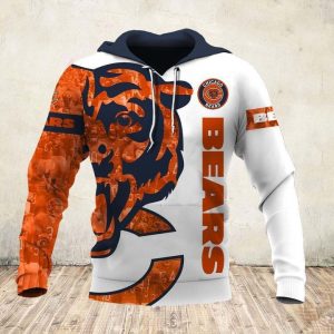 Chicago Bears NFL Team 3D Printed Hoodie/Zipper Hoodie