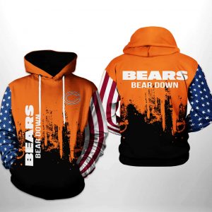 Chicago Bears NFL Team US 3D Printed Hoodie/Zipper Hoodie