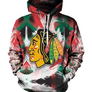 Chicago Blackhawks 3D Printed Hoodie/Zipper Hoodie