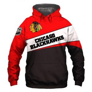 Chicago Blackhawks 3D Printed Hoodie/Zipper Hoodie