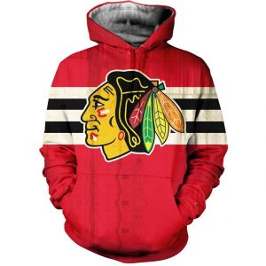 Chicago Blackhawks 3D Printed Hoodie/Zipper Hoodie