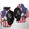 Chicago White Sox MLB US Flag 3D Printed Hoodie/Zipper Hoodie