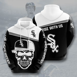 Chicago White Sox Team Skull 3D Printed Hoodie/Zipper Hoodie
