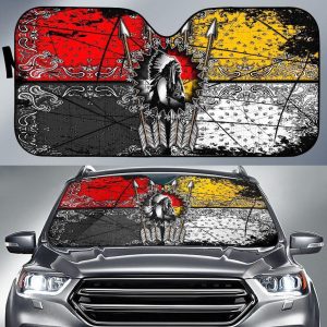 Chief Arrow Native American Pride Car Auto Sun Shade