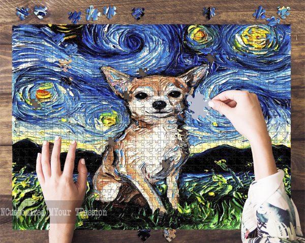 Chihuahua Art Jigsaw Puzzle Set