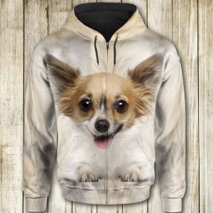 Chihuahua Cute Face 3D Printed Hoodie/Zipper Hoodie