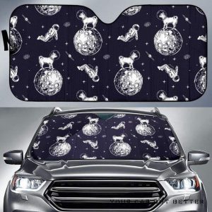 Chihuahua Space Helmet Astronaut Pattern Car Auto Sun Shade