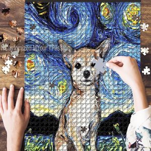 Chihuahua Starry Night Jigsaw Puzzle Set