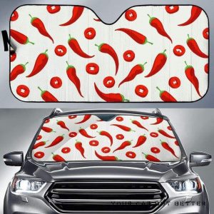 Chili Pattern Car Auto Sun Shade