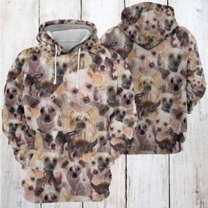 Chinese Crested Awesome 3D Printed Hoodie/Zipper Hoodie