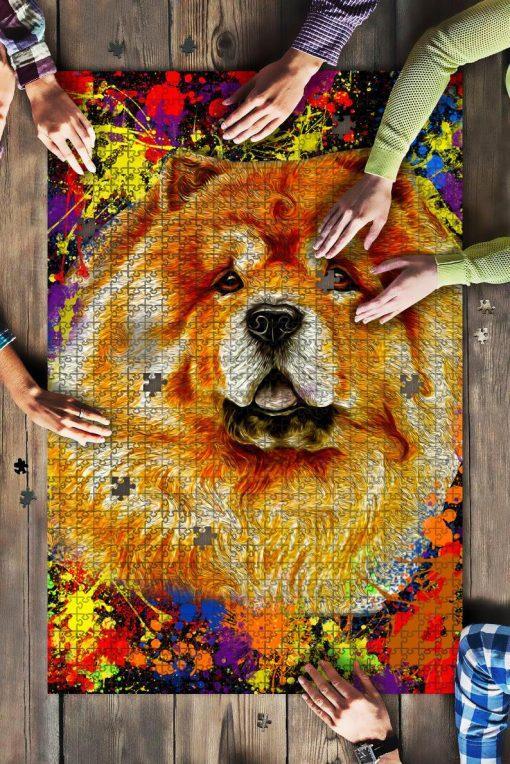 Chow Chow Dog Colorful Jigsaw Puzzle Set Chow Chow Dog Colorful Jigsaw Puzzle Set