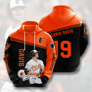 Chris Davis Baltimore Orioles 3D Printed Hoodie/Zipper Hoodie