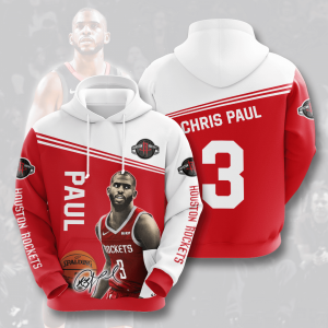 Chris Paul Houston Rockets 3D Printed Hoodie/Zipper Hoodie